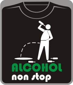 Прикольные футболки: Alcohol - non stop